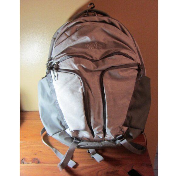 North Face surge grey back pack EUC very clean TNF White Metallic (W4271) main image 10